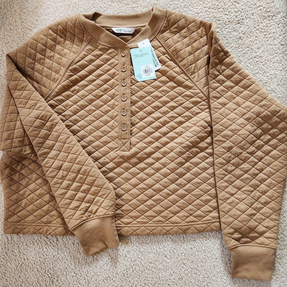 DSG Quilted Henley XL NWT=Reduced